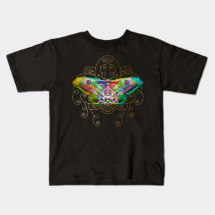 Psychodelic moth Kids T-Shirt